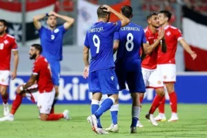 Βαριά ήττα στο Ta' Qali για την Κύπρο (φώτος)