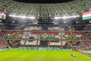 Τρομερή ατμόσφαιρα στην «Puskás Aréna»/ Πικάρισμα στους Άγγλους για το... 6-3 (Φώτος)!