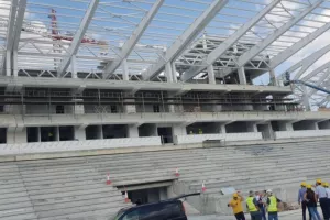 Η επιθεώρηση των έργων στο νέο γήπεδο Λεμεσού (Φώτος)