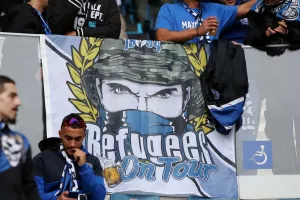Οι Ανορθωσιάτες στην "Ghelamco Arena"/ΦΩΤΟΣ