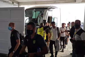 ΦΩΤΟΣ/Στο γήπεδο η ΑΕΚ