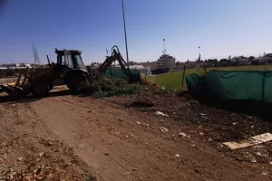 Εργασίες σε "Απόλλων Αρένα" και βοηθητικό (φώτος)