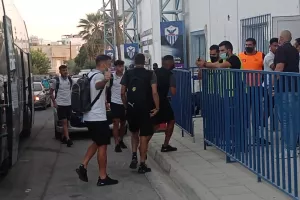 Η άφιξη της ΑΕΚ στο "ΠΑΠ" (φώτος)