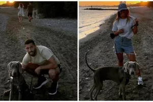 Βόλτα με την κουκλάρα και το σκύλο!