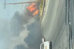 Φωτιά με πολλαπλές εστίες στη Λεμεσό (Φώτος)