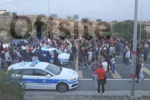 Κλειστος ο κυκλικός κόμβος Ριζοελιάς, διαμαρτυρίες για τα μέτρα (φώτος/βίντεο)