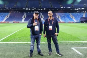 (ΦΩΤΟΣ) Η Εθνική μας στην Gazprom Arena