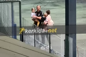 Έτρεξε στην οικογένεια ο Τσόρνιγκερ! (φώτος)