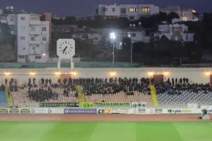 Οι ΑΕΚτζήδες στο Μακάρειο (φώτος)