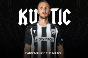 ΠΑΟΚ: Man of the Match ο Κούρτιτς