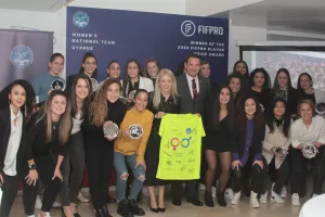 Εκδήλωση απονομής FIFPRO Merit Award στην Εθνική Γυναικών