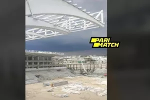 Το Limassol Arena από μέσα με φόντο το συννεφιασμένο ουρανό (βίντεο)