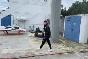 (ΦΩΤΟΣ) Άφιξη Εθνικού Άχνας 