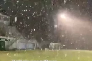 Κύπρος / Χιόνια πριν την προπόνηση! (βίντεο)