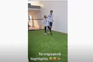 Αντί ΓΣΠ, "ποδιές" στην μικρή ο Λάζαρος στην αυλή! (βίντεο)