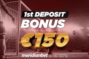 Κάνε την πρώτη σου κατάθεση στην Meridianbet και διεκδίκησε μέχρι 150 ευρώ μπόνους!