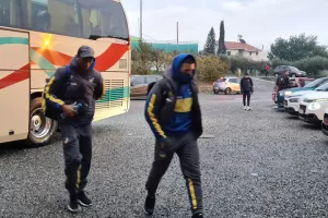 Φώτος/Η άφιξη του ΑΠΟΕΛ