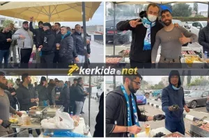 (ΦΩΤΟΣ/ΒΙΝΤΕΟ) Σουβλάκι, ποτό και συνθήματα, πριν την Ανόρθωση