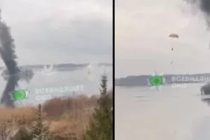 (ΒΙΝΤΕΟ) Η στιγμή της κατάρριψης ρωσικού ελικοπτέρου- Η πτώση του πιλότου με αλεξίπτωτο 