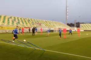 Η προπόνηση της Εθνικής στην "Αρένα" (φώτος)