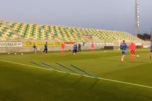 Η προπόνηση της Εθνικής στην "Αρένα" (φώτος)