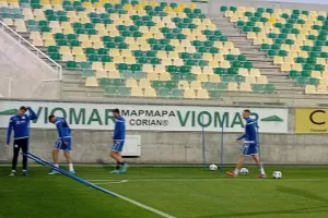 Η προπόνηση της Εθνικής στην "Αρένα" (φώτος)