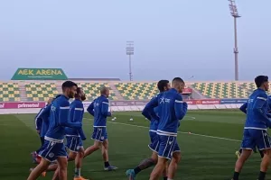 Η προπόνηση της Εθνικής στην "Αρένα" (φώτος)
