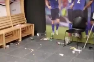 Σε άθλια κατάσταση τα αποδυτήρια της Ιταλίας μετά τον αποκλεισμό