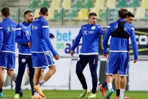 Η προπόνηση της Εθνικής στην "Αρένα" (φώτος)