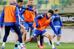 Η προπόνηση της Εθνικής στην "Αρένα" (φώτος)