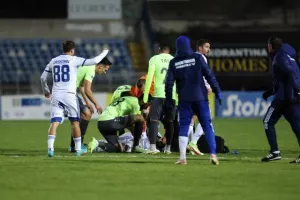 (Φώτος) Ο τραυματισμός του Αντωνιάδη και η άμεση κινητοποίηση 