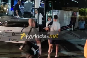 Αναχώρηση με "συνοδεία" της Αστυνομίας (βίντεο/φώτος)
