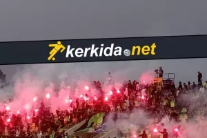 (Βίντεο Kerkida) Υποδοχή με Pyro Show 