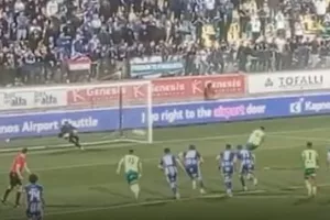 (ΒΙΝΤΕΟ) To γκολ του "Τρίσκο" από την εξέδρα και...ΧΑΜΟΣ! 