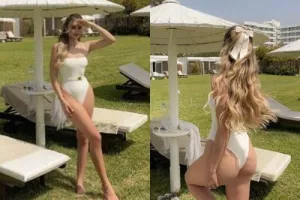Κολλημένη... με την Κύπρο! (φώτος)