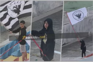 ΦΩΤΟΣ/Oι δύο μικροί ανεμίζουν περήφανα τον Δικέφαλο!