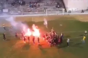 Το... έκαψαν στην Καλαβασό για το πρωτάθλημα! (βίντεο) 