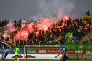 (Βίντεο Kerkida) Υποδοχή με Pyro Show 