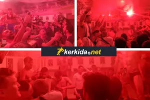 (ΦΩΤΟΣ/ΒΙΝΤΕΟ kerkida) Με πυρσούς και στα... αποδυτήρια!