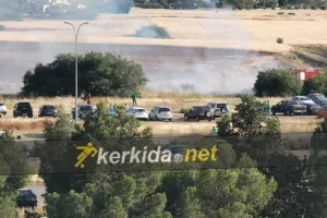 Πυρκαγιά για λίγο σε χωράφι δίπλα στο ΓΣΠ (φώτος)