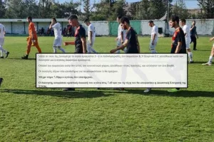 (Τοποθέτηση ΣΤΟΚ) "Παίκτες της Κοφίνου επιτέθηκαν στους διαιτητές"