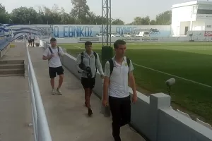 Η άφιξη της ΑΕΚ στο Δασάκι (φώτος)