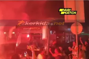 ΤΡΟΜΕΡΗ υποδοχή με πυροτεχνήματα για τον Ευρωπαίο Άρη! (Βίντεο)