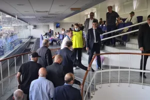 (ΒΙΝΤΕΟ - Kerkida) Η άφιξη του ΠτΔ στο "Τσίρειο"