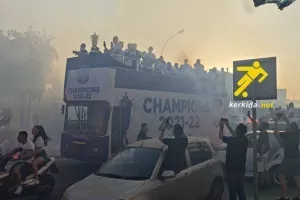 Η εκκίνηση των Champions στο ανοικτό λεωφορείο, ακολούθησαν οι Απολλωνίστες! (βίντεο-φώτος kerkida.net)