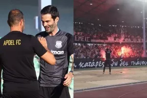 "Καρφί" στην Θύρα 1 ο Γυμναστής του Απόλλωνα στο γκολ! (βίντεο)