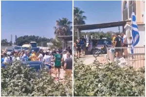 Συγκινητική πράξη/ Οπαδοί διαφόρων ομάδων, στο σπίτι του Θανάση για να του δώσουν δύναμη (Βίντεο)