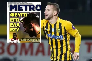 Πρωτοσέλιδο Metrosport/ "Καλοβλέπει Απόλλωνα ο Σάσα"