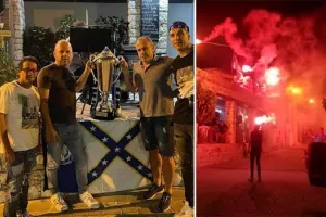 Ατμόσφαιρα... στη Σαλαμιού για τον Απόλλωνα! (βίντεο/φώτος)