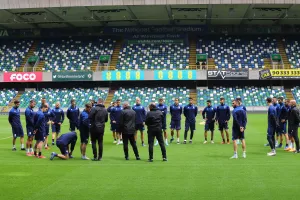 Η προπόνηση της Εθνικής στο Windsor Park (φώτος)
